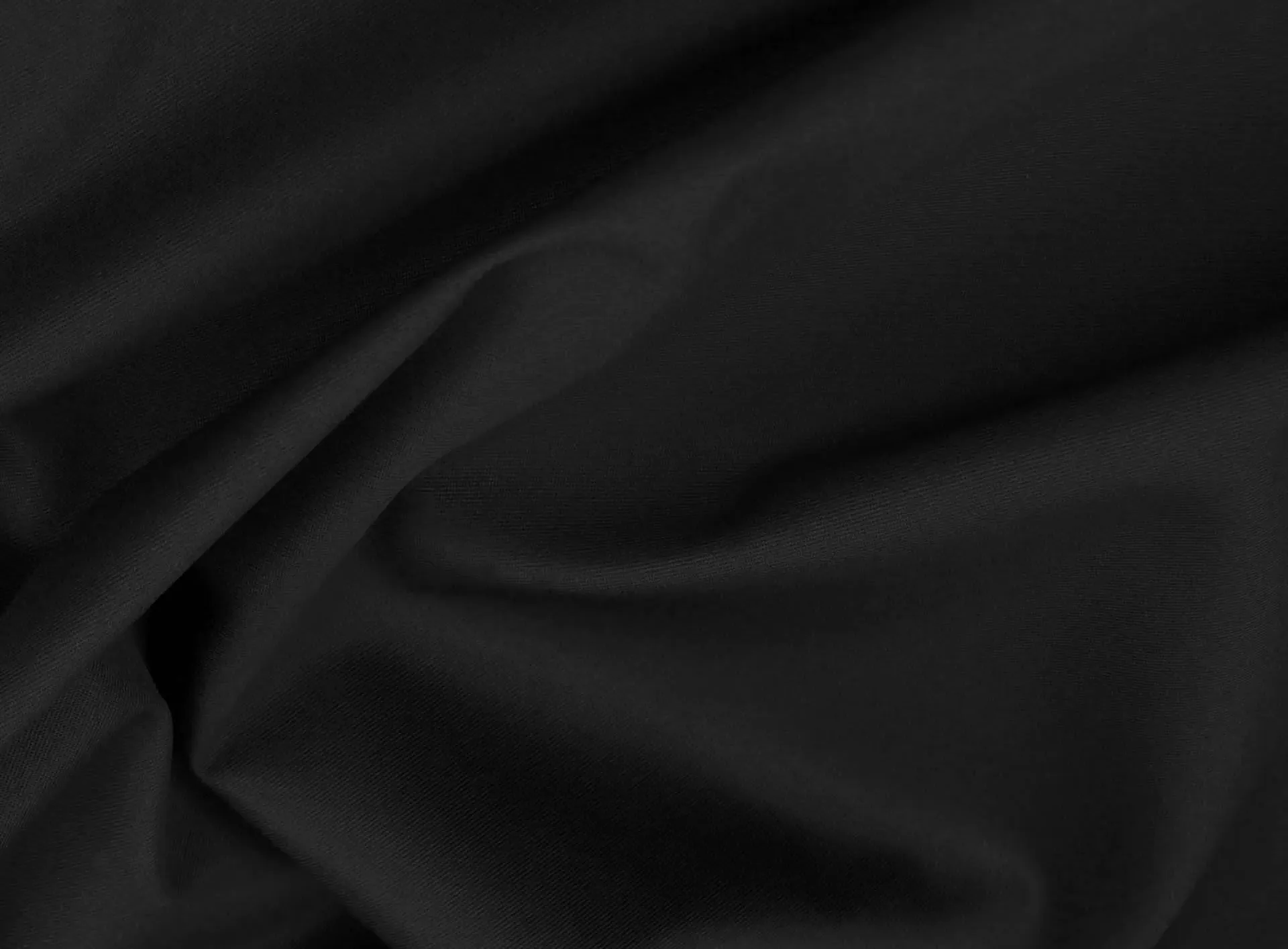 100% cotton poplin with fractional twill BLACK fabric 58" wide [16794]