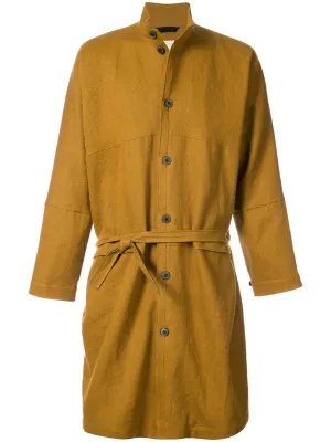 Ambre Linen Wool Heavy Twill Coat