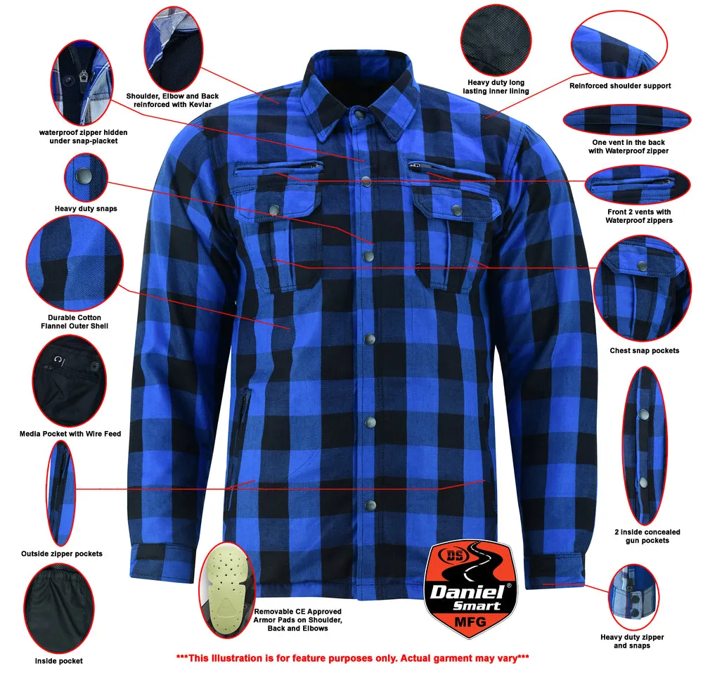 Armored Flannel Shirt - Blue