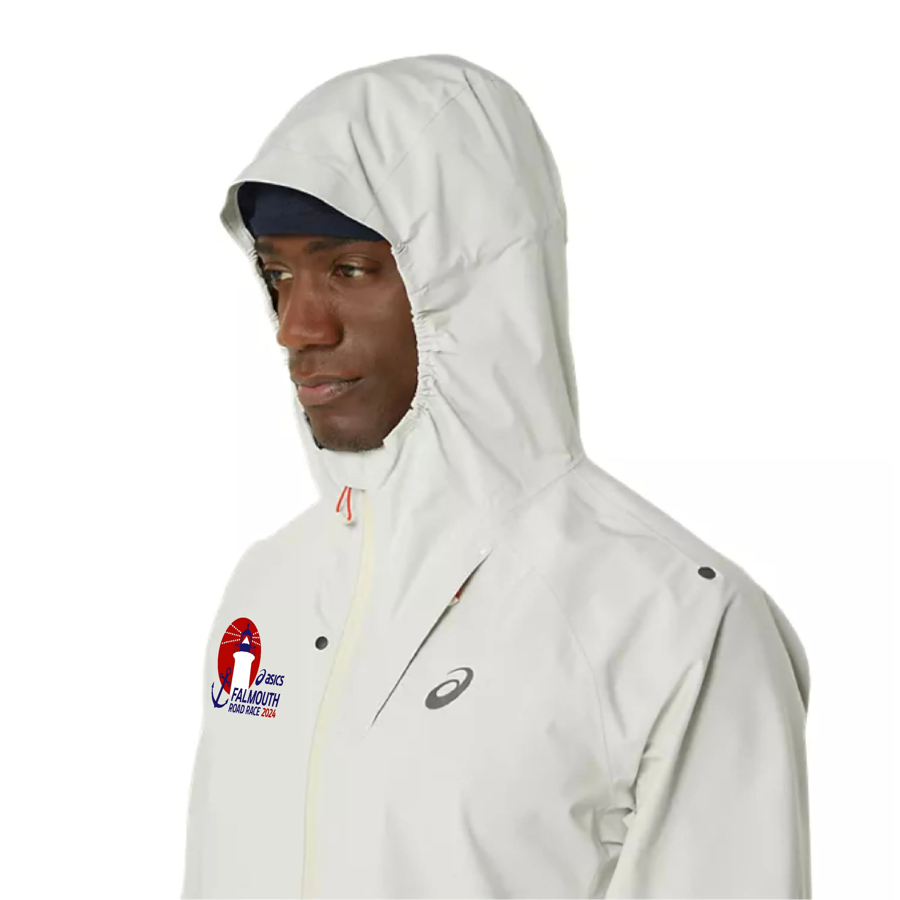 ASICS Men's Falmouth Road Race 2024 Metarun Waterproof Jacket (2011D121-200) FRR02 (POS)