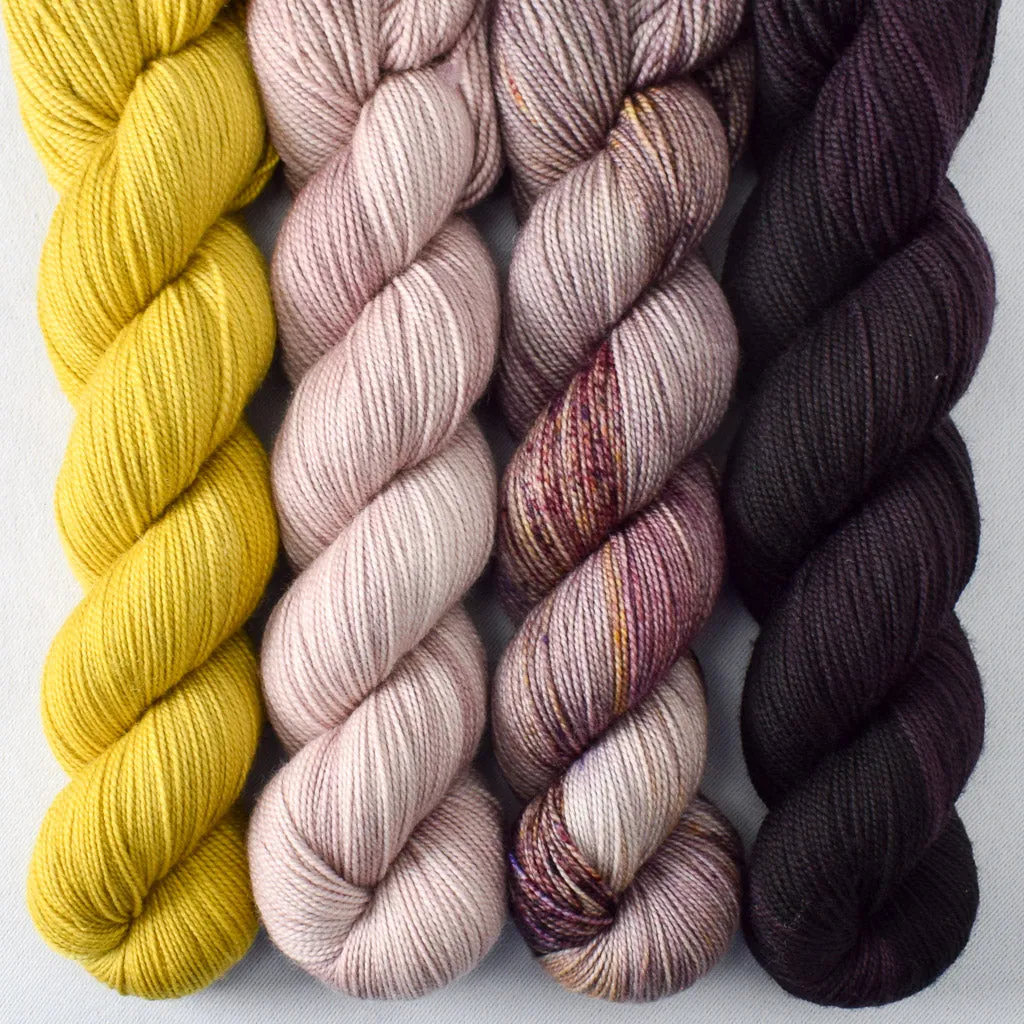 Autumn Toad Lily, Cumin, Together, You Rang - Yummy 2-Ply Quartet - Babette