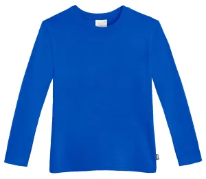 Boys Soft Cotton Jersey Long Sleeve Tee | Crayon Blue