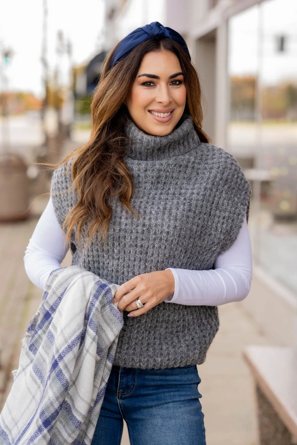 Chunky Knit Short Sleeve Sweater