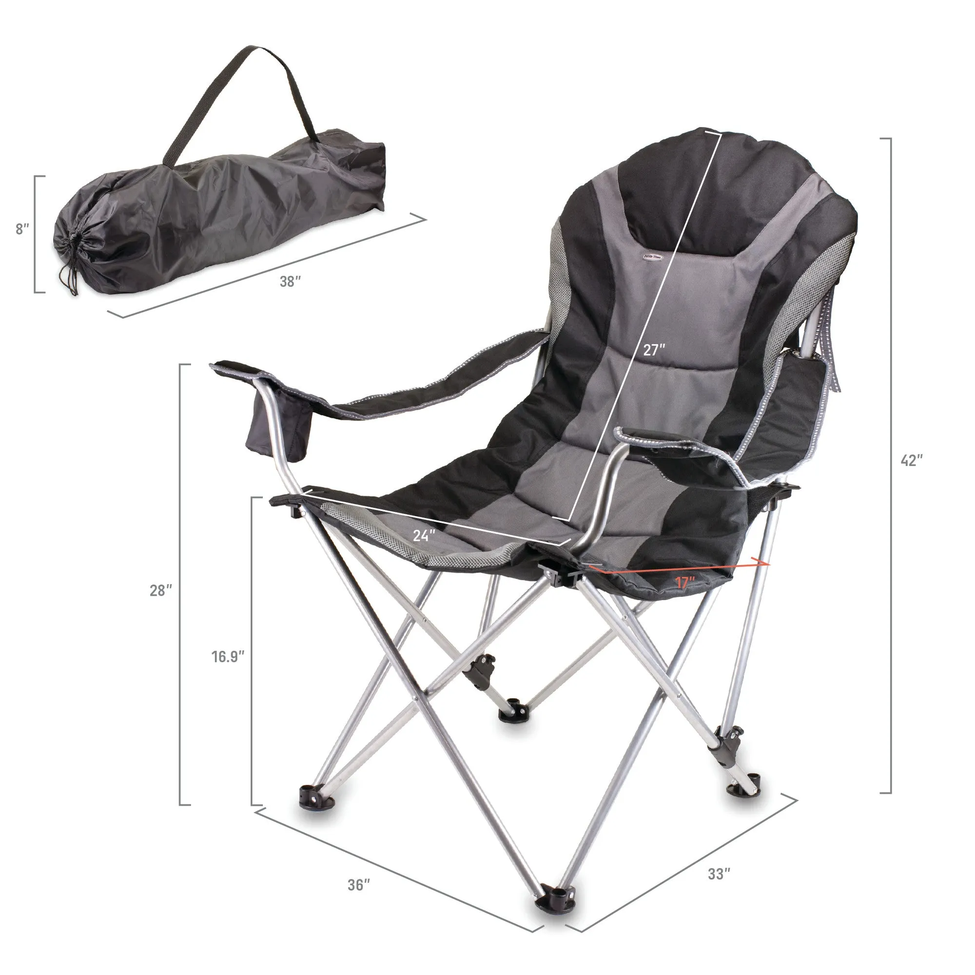 Columbus Blue Jackets - Reclining Camp Chair