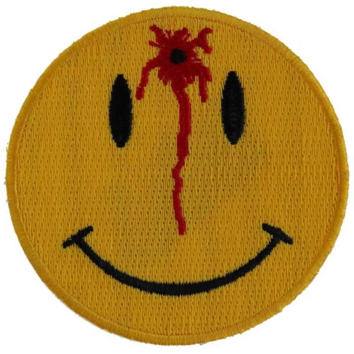 Daniel Smart Shot Smiley Face Embroidered Iron On Patch, 3 x 3 inches