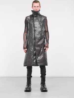 Distortion Trench Vest (DISTORTION-TRENCH-VEST-SILVER-)