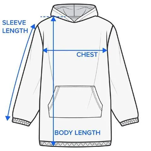 Flip Flop Frenzy Wearable Blanket Hoodie