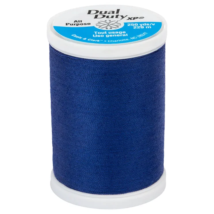 General Purpose Dual Duty XP Thread 250 yards- Blues and Greens