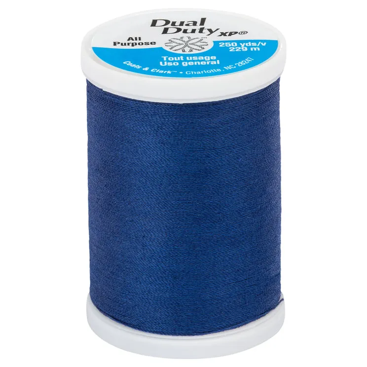 General Purpose Dual Duty XP Thread 250 yards- Blues and Greens