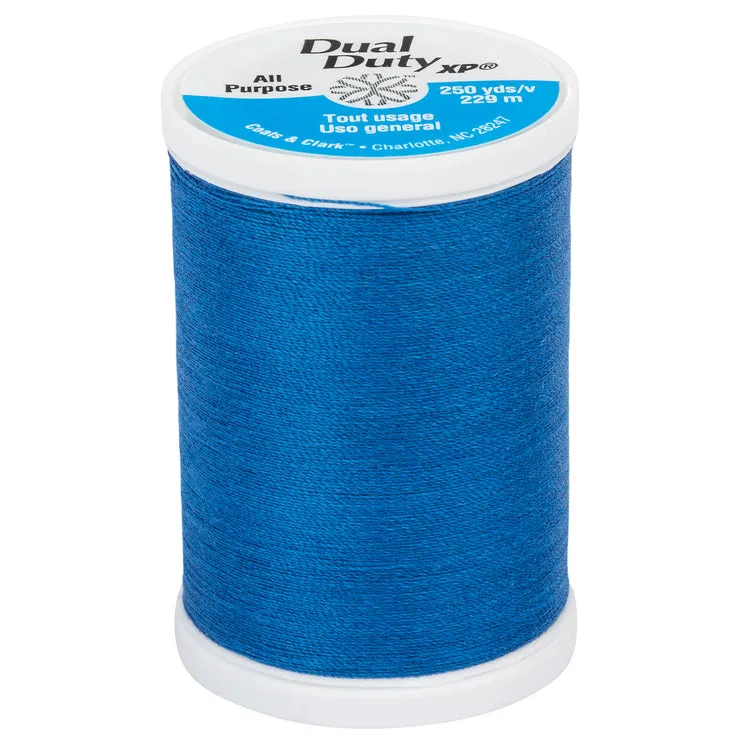 General Purpose Dual Duty XP Thread 250 yards- Blues and Greens