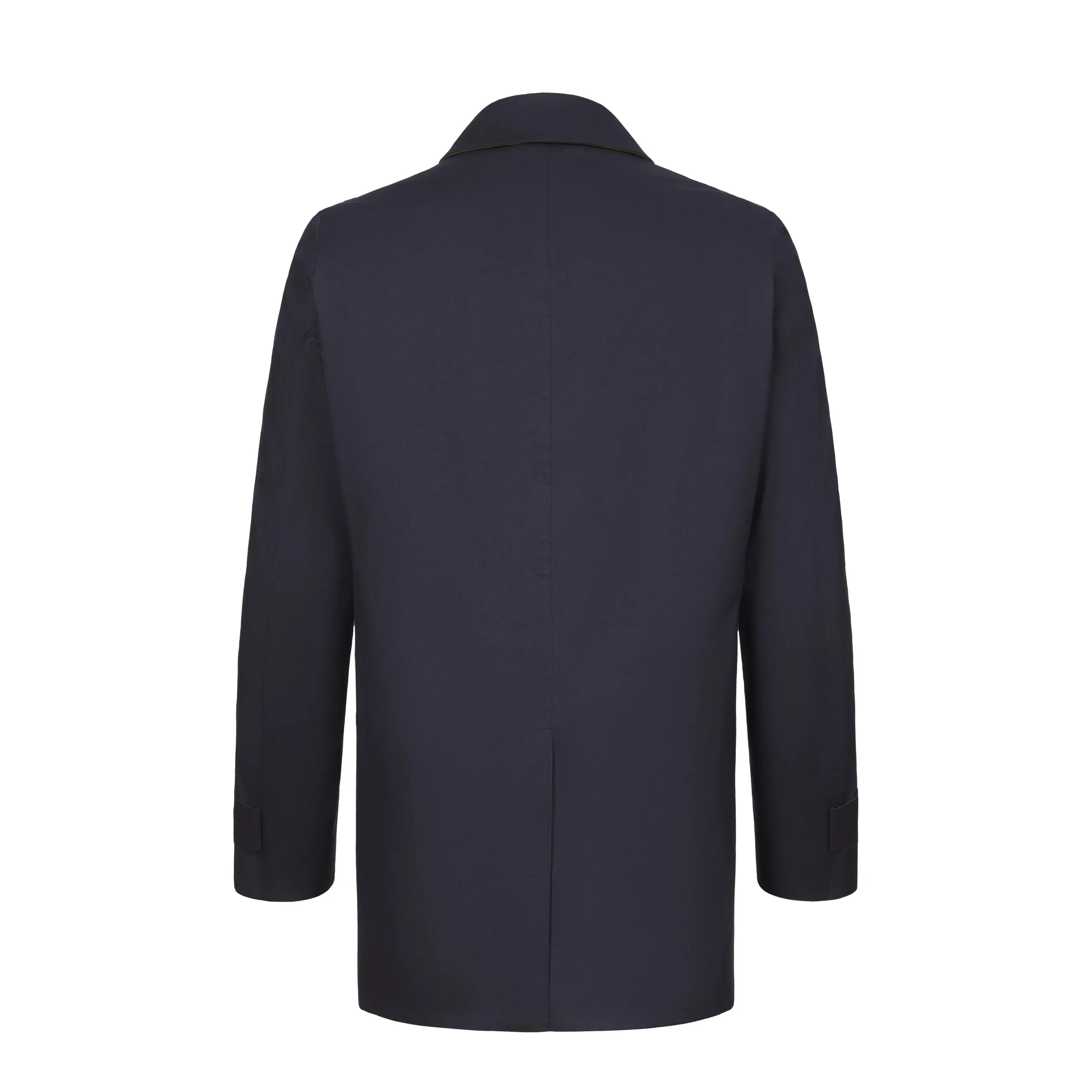 Heat-Sealed Waterproof Coat in Dark Blue