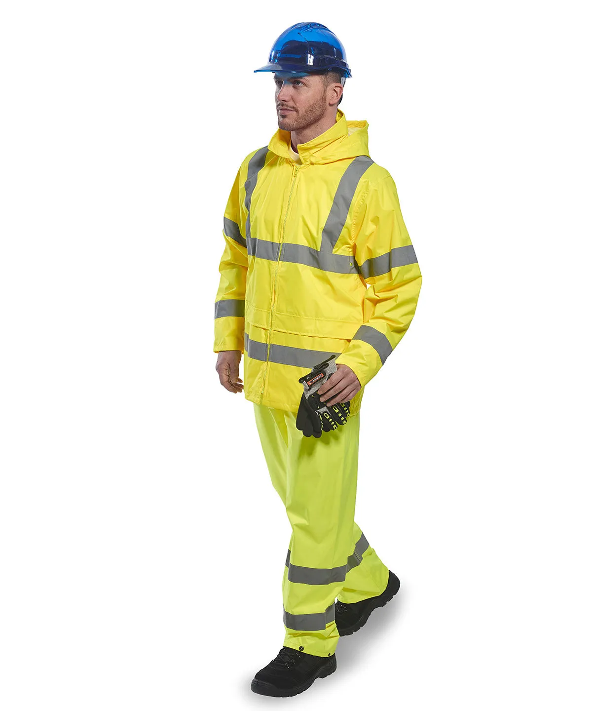 Hi-vis rain jacket (H440) | Yellow