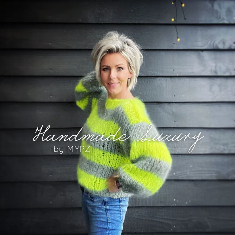 Knitting Kit – MYPZ Basic Chunky Pullover NEON – Beginner (ENG-NL-DE)