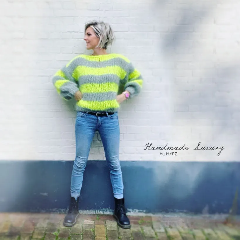 Knitting Kit – MYPZ Basic Chunky Pullover NEON – Beginner (ENG-NL-DE)