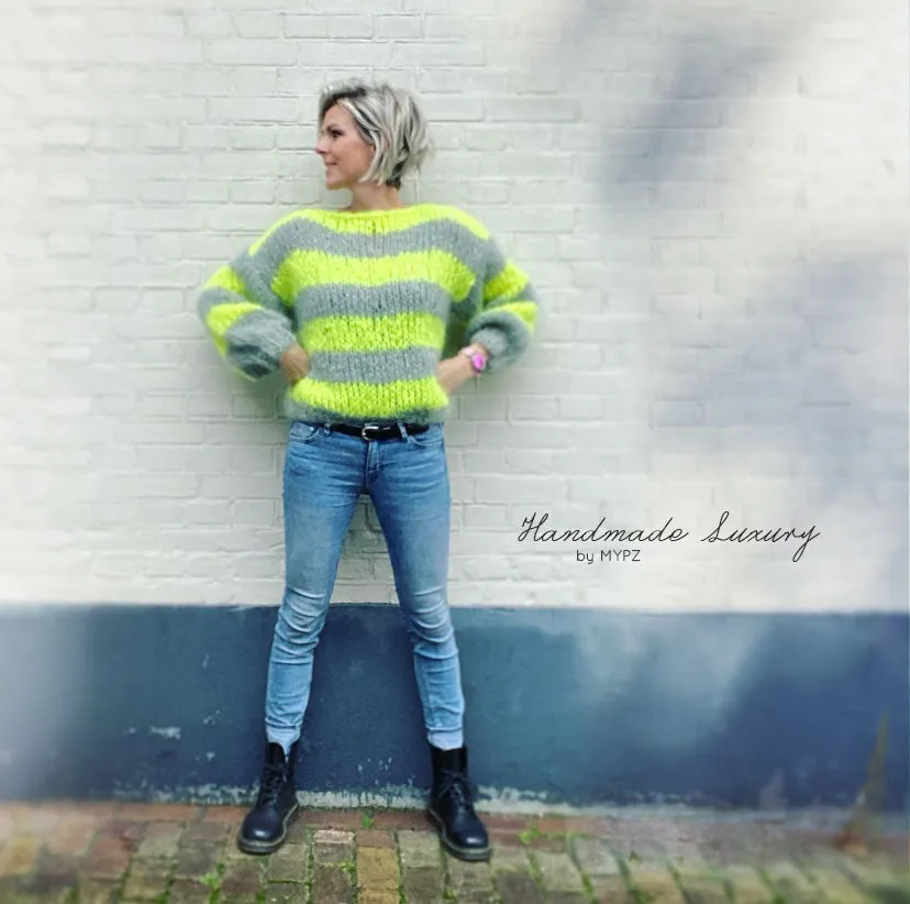 Knitting Kit – MYPZ Basic Chunky Pullover NEON – Beginner (ENG-NL-DE)