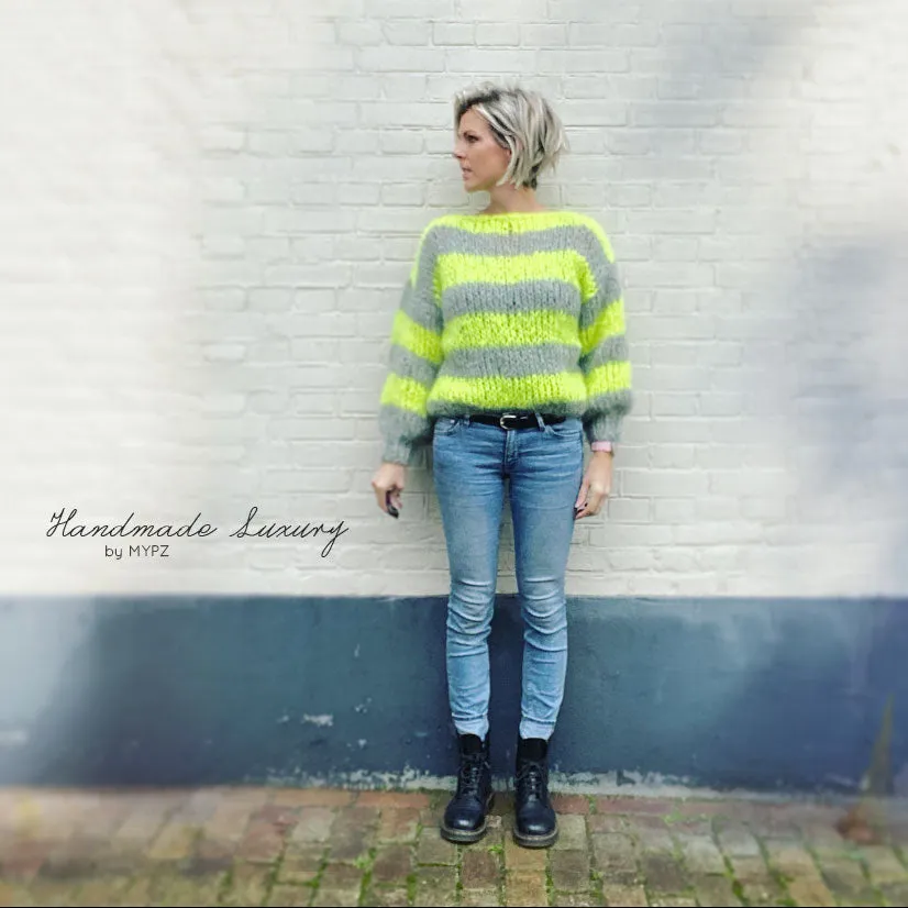 Knitting Kit – MYPZ Basic Chunky Pullover NEON – Beginner (ENG-NL-DE)