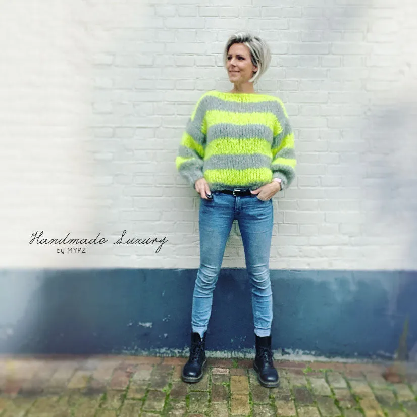 Knitting Kit – MYPZ Basic Chunky Pullover NEON – Beginner (ENG-NL-DE)