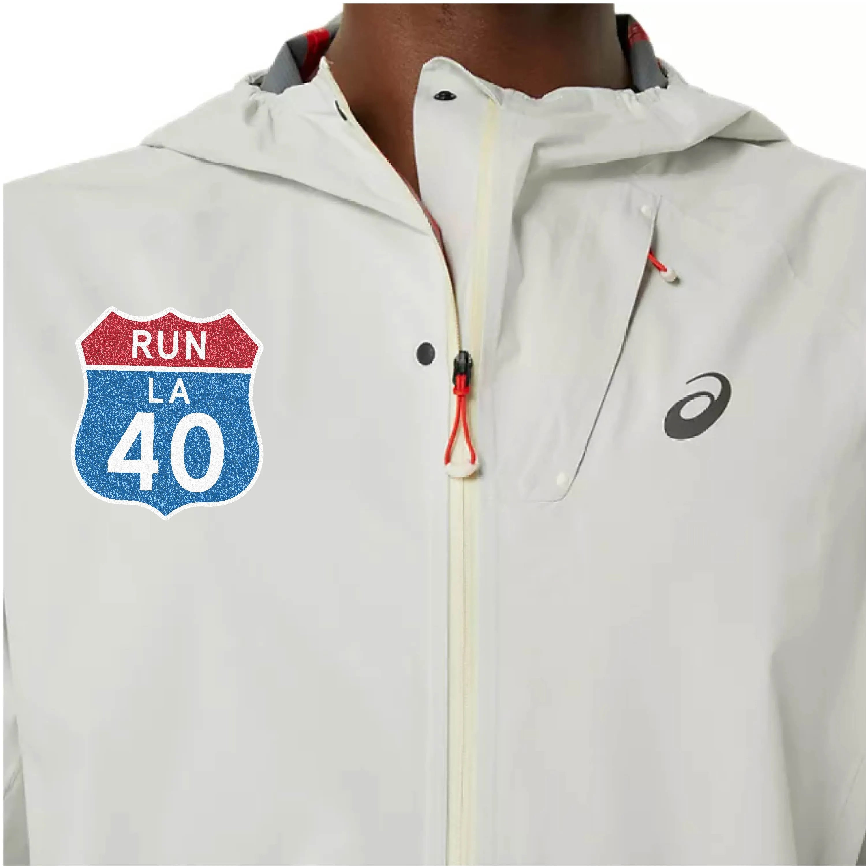 LA Marathon - ASICS Men's Metarun Waterproof Jacket (2011D121-200)