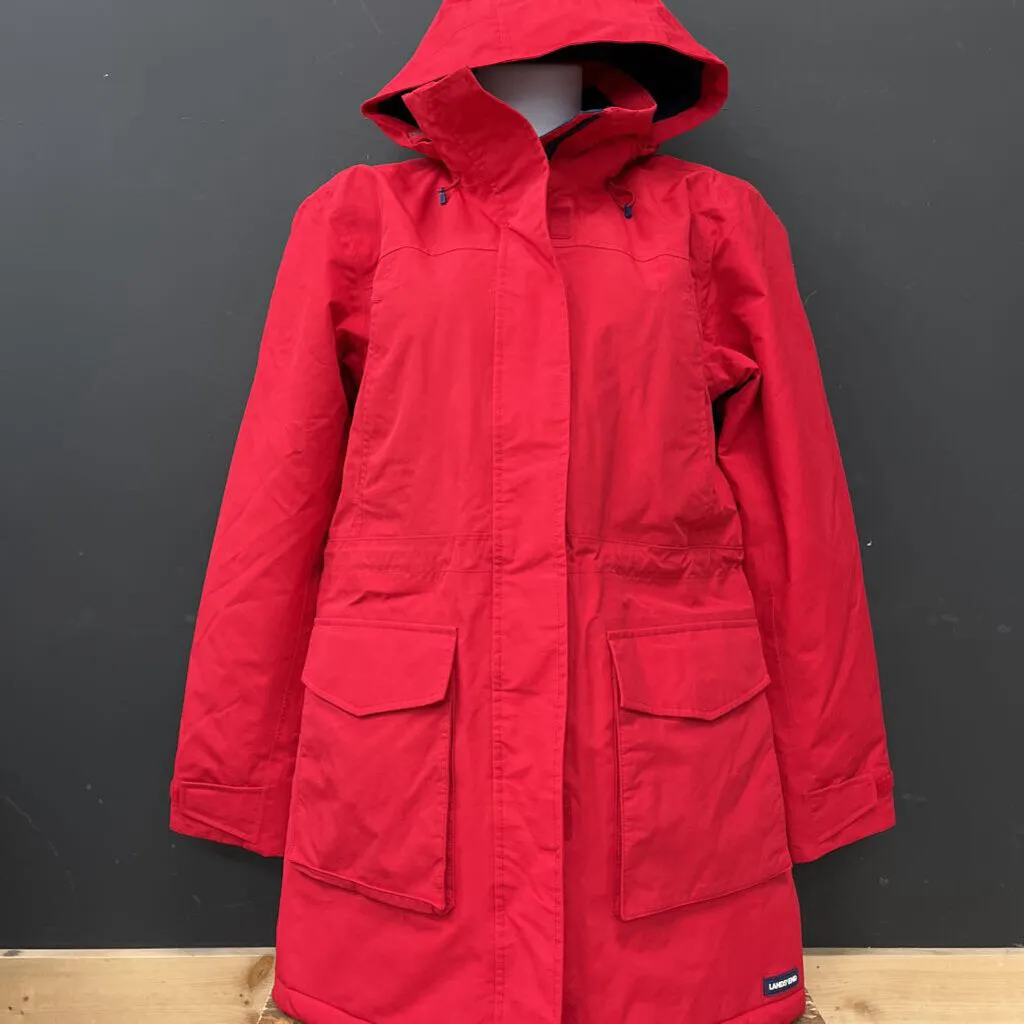 Lands Ends - Insulated Jacket - MSRP $360: Red-women-SM