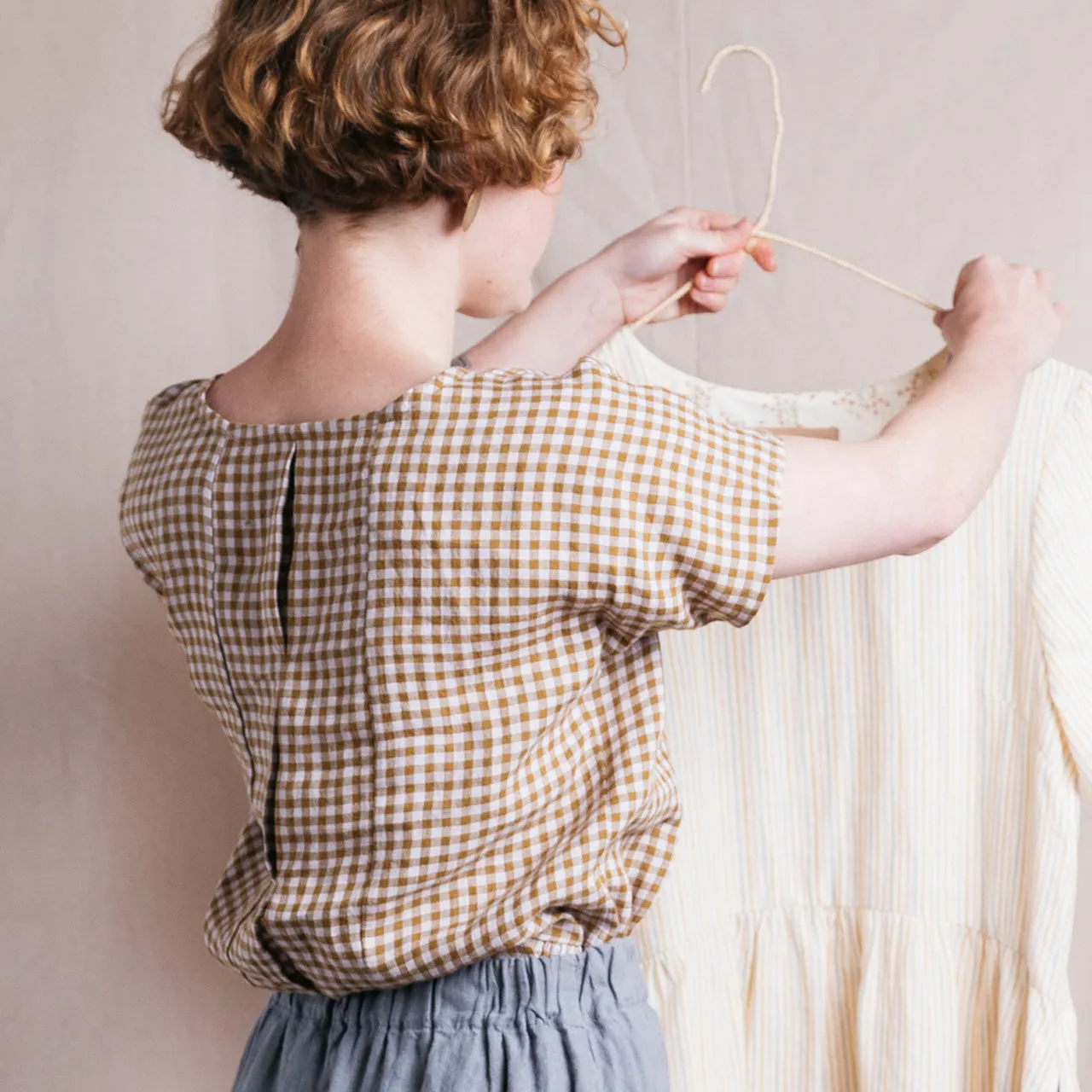 Linen Pieces Top - Appleyard Gingham (Women)