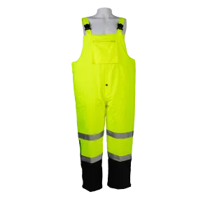 LQBBIP-CE ANSI 107-2015 Class E Waterproof Quilted Thermal Bib Rain Pants