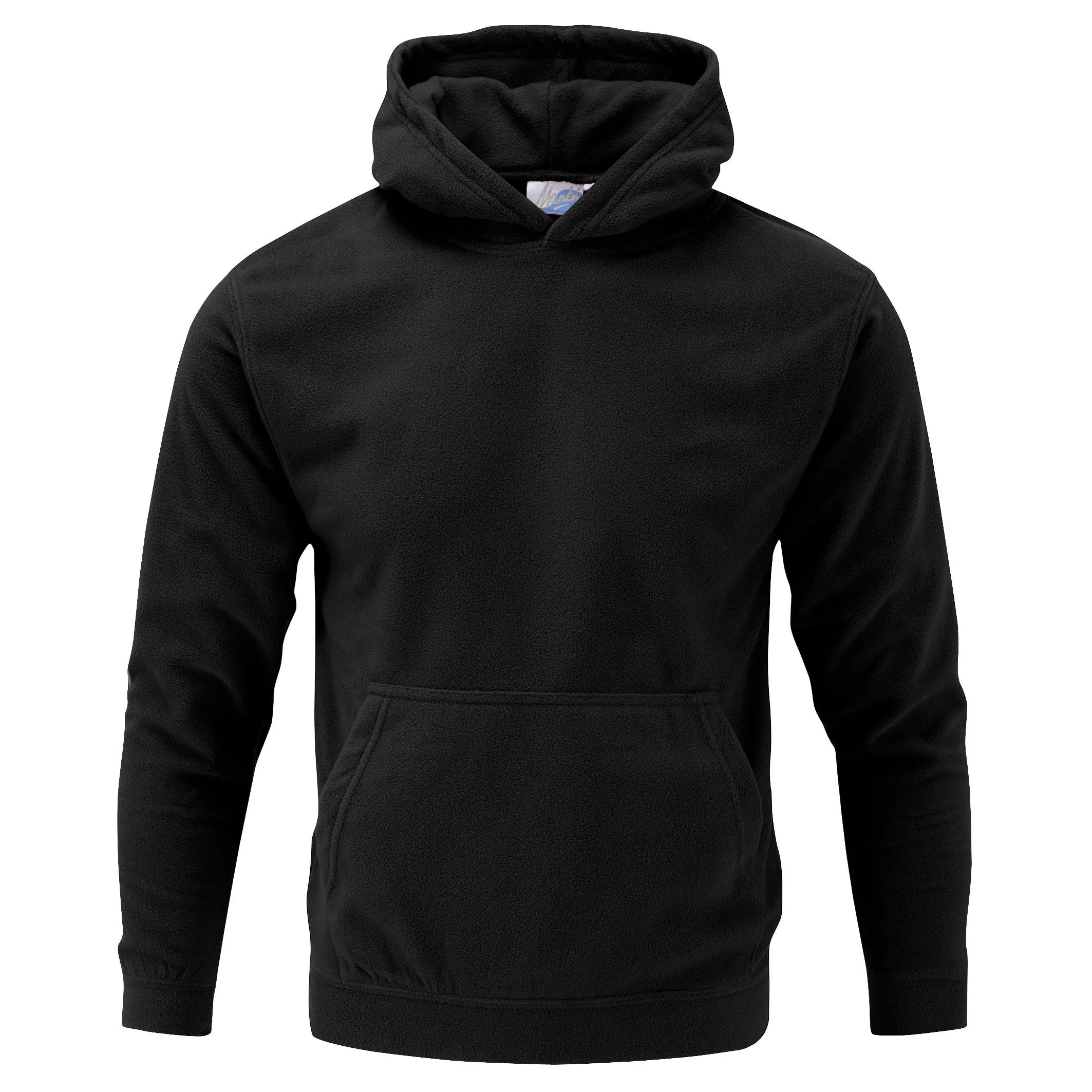 Manbi Adult Unisex Microfleece Hoodie Black