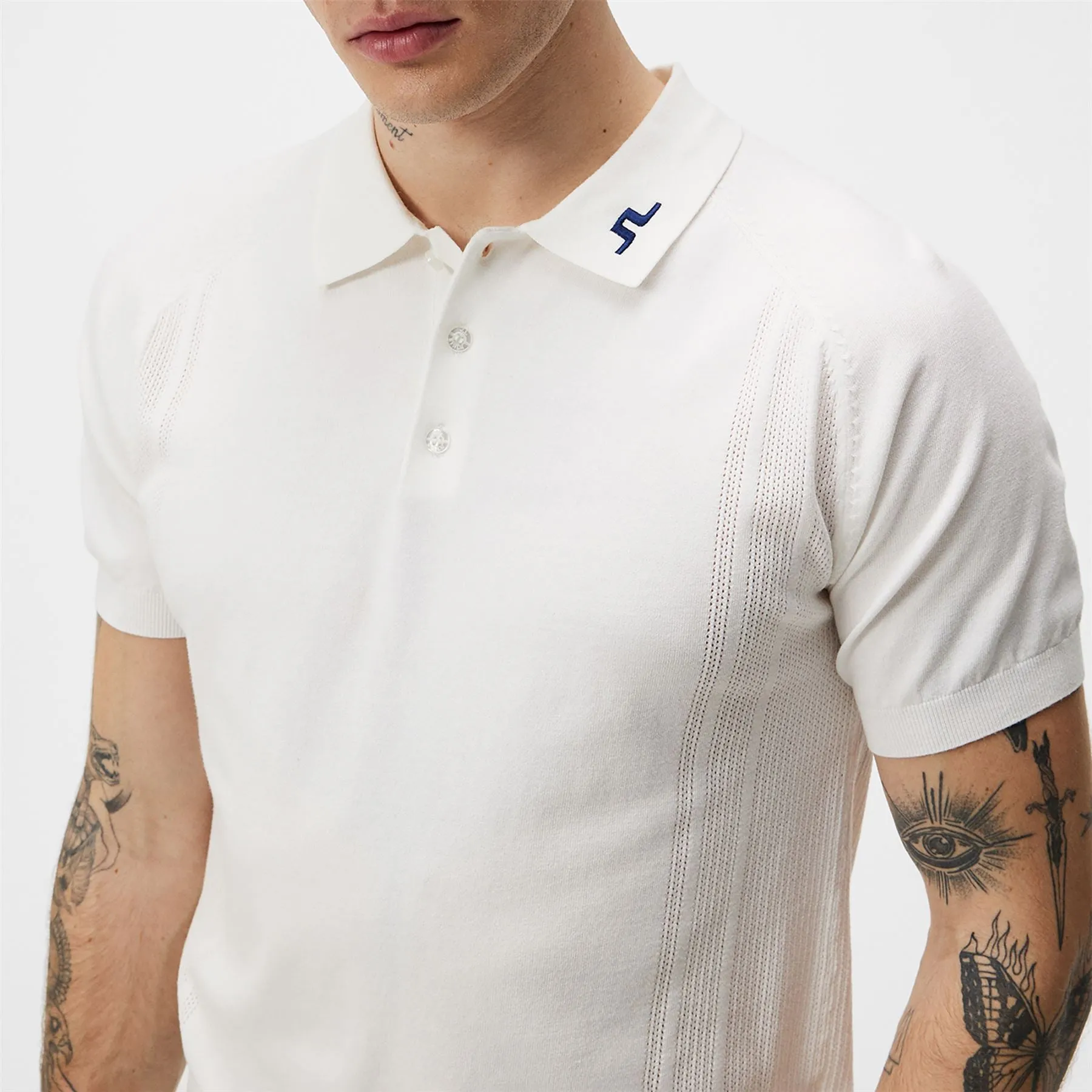 Martines Soft Knitted Polo White - SU24