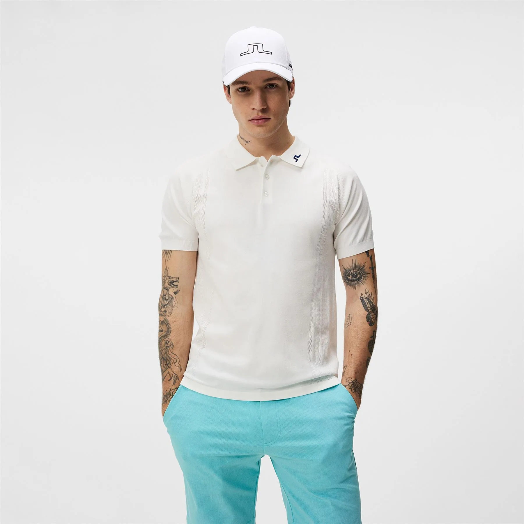 Martines Soft Knitted Polo White - SU24