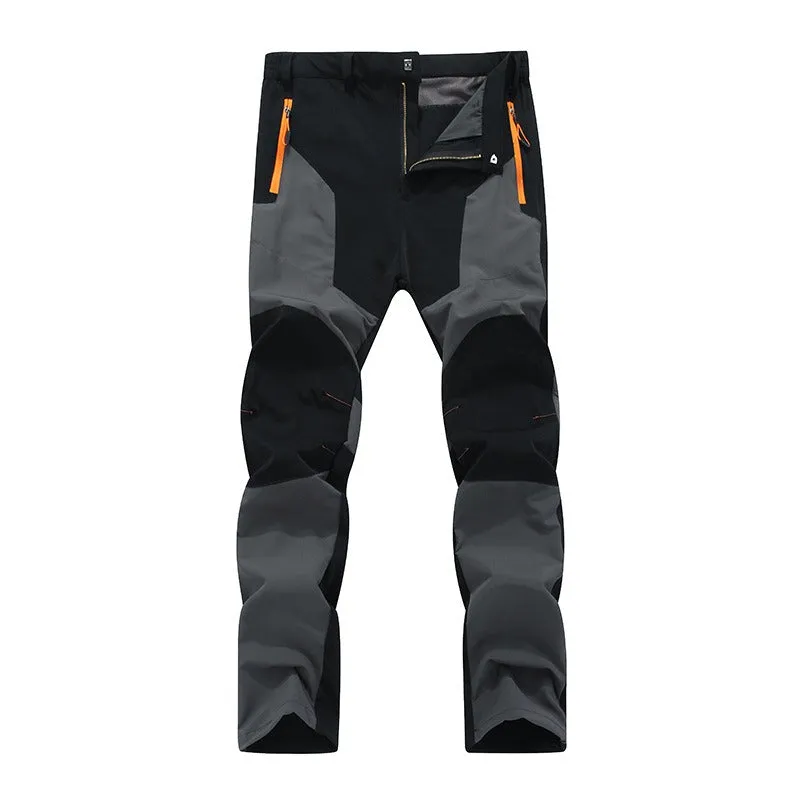 Men's Pants Breathable Waterproof Hiking Outdoor Climbing Thin Elasticity Quick Dry Trousers