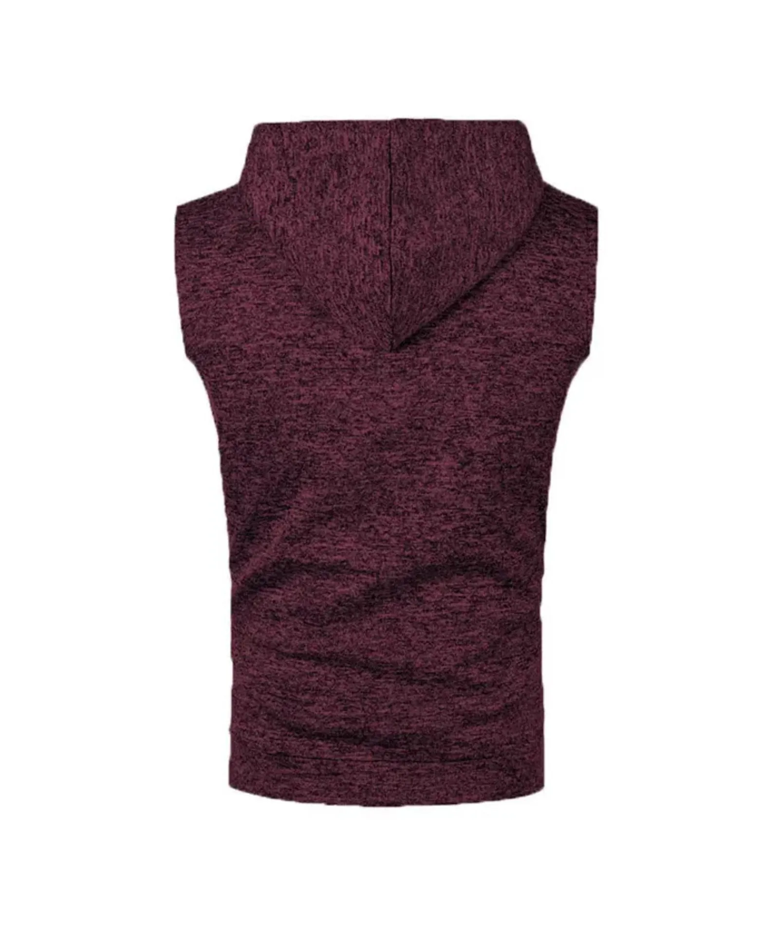 Men's Sleeveless Drawstring Sports Hoodie-DUMMG04675