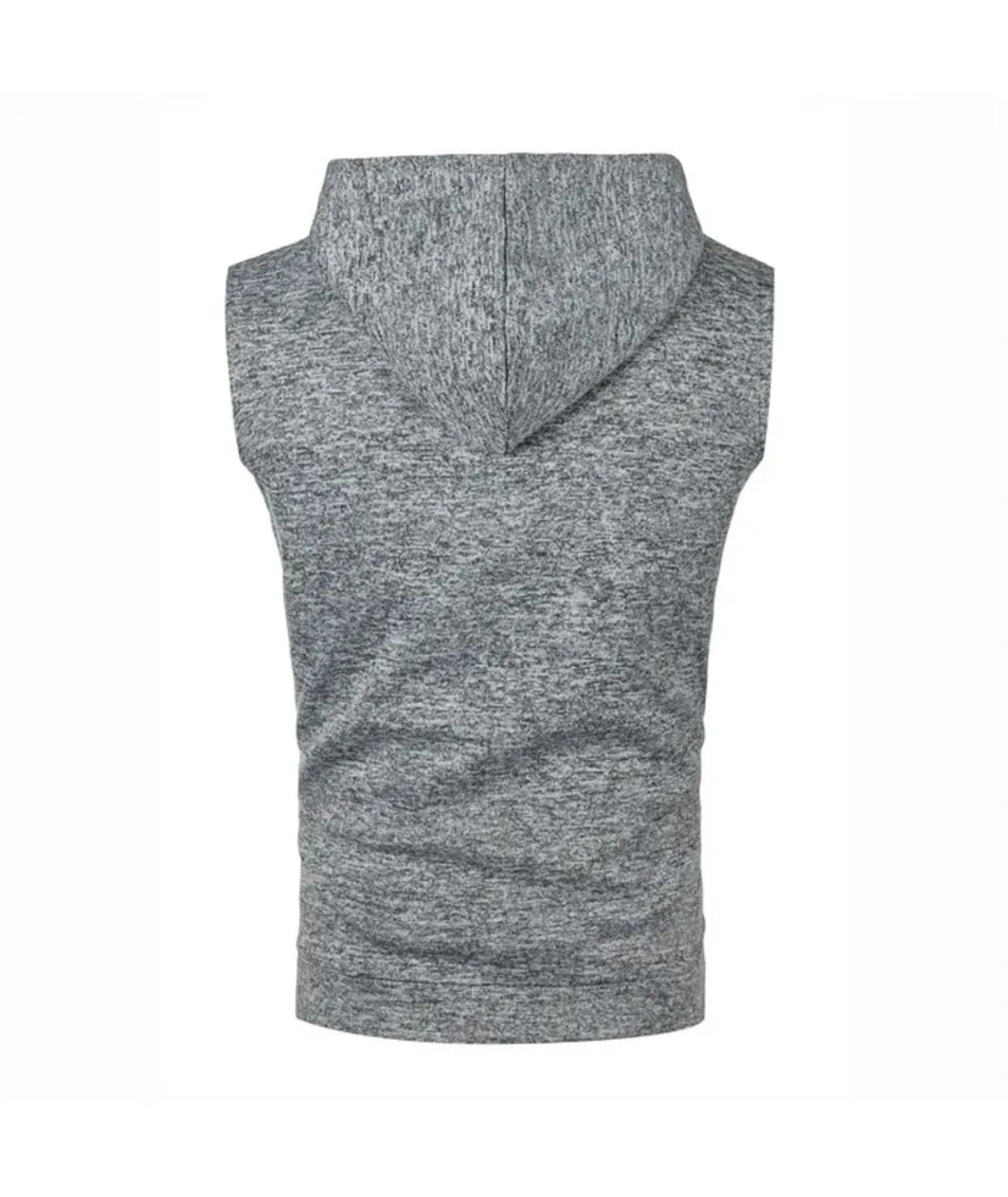 Men's Sleeveless Drawstring Sports Hoodie-DUMMG04675