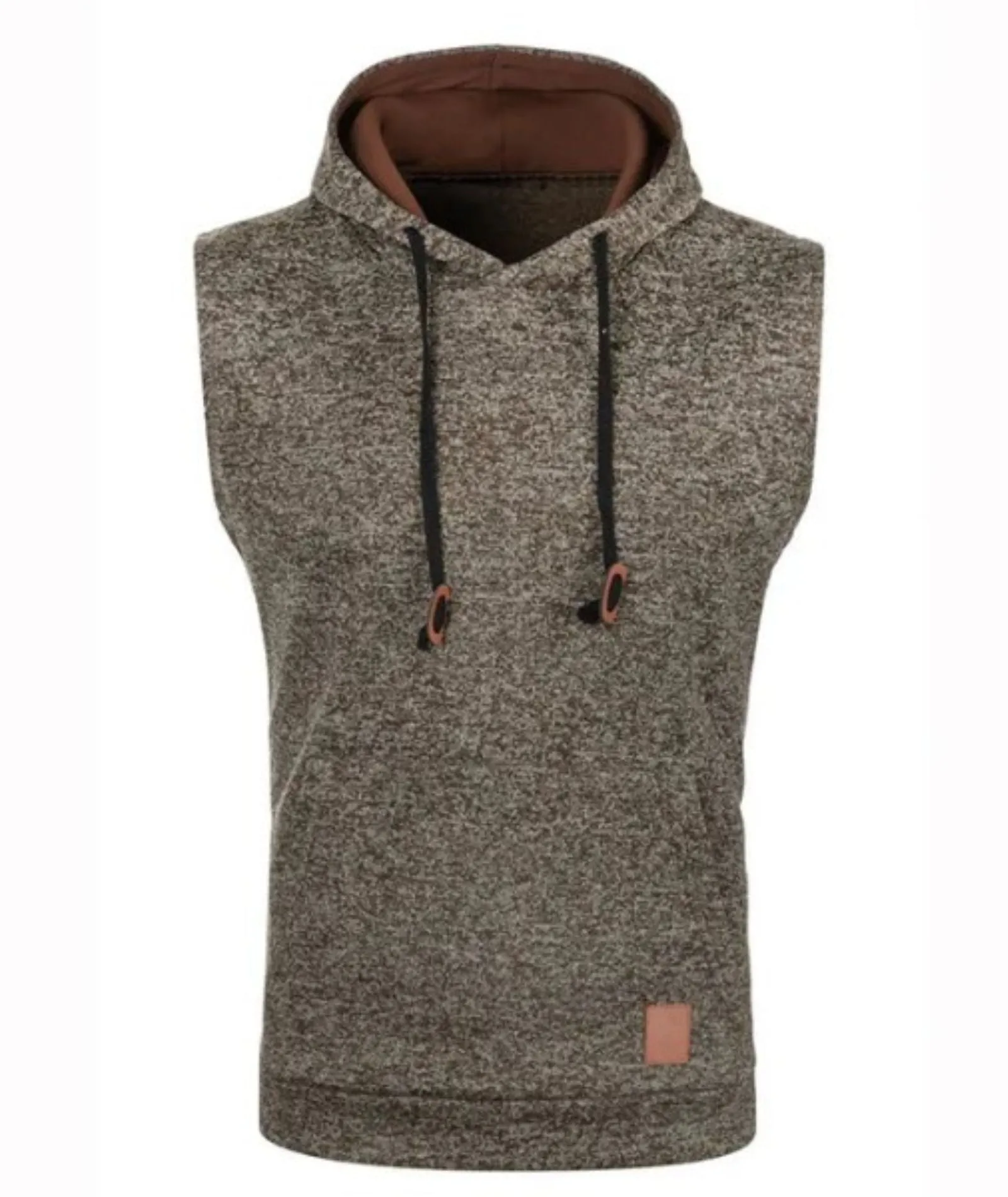 Men's Sleeveless Drawstring Sports Hoodie-DUMMG04675