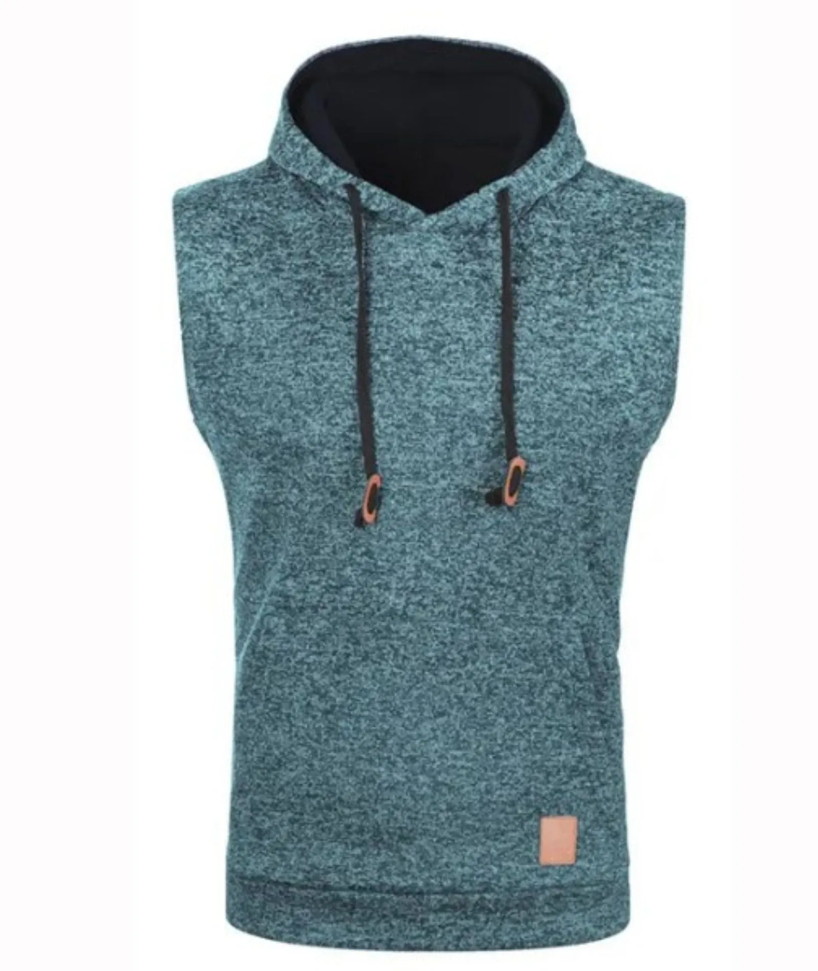 Men's Sleeveless Drawstring Sports Hoodie-DUMMG04675