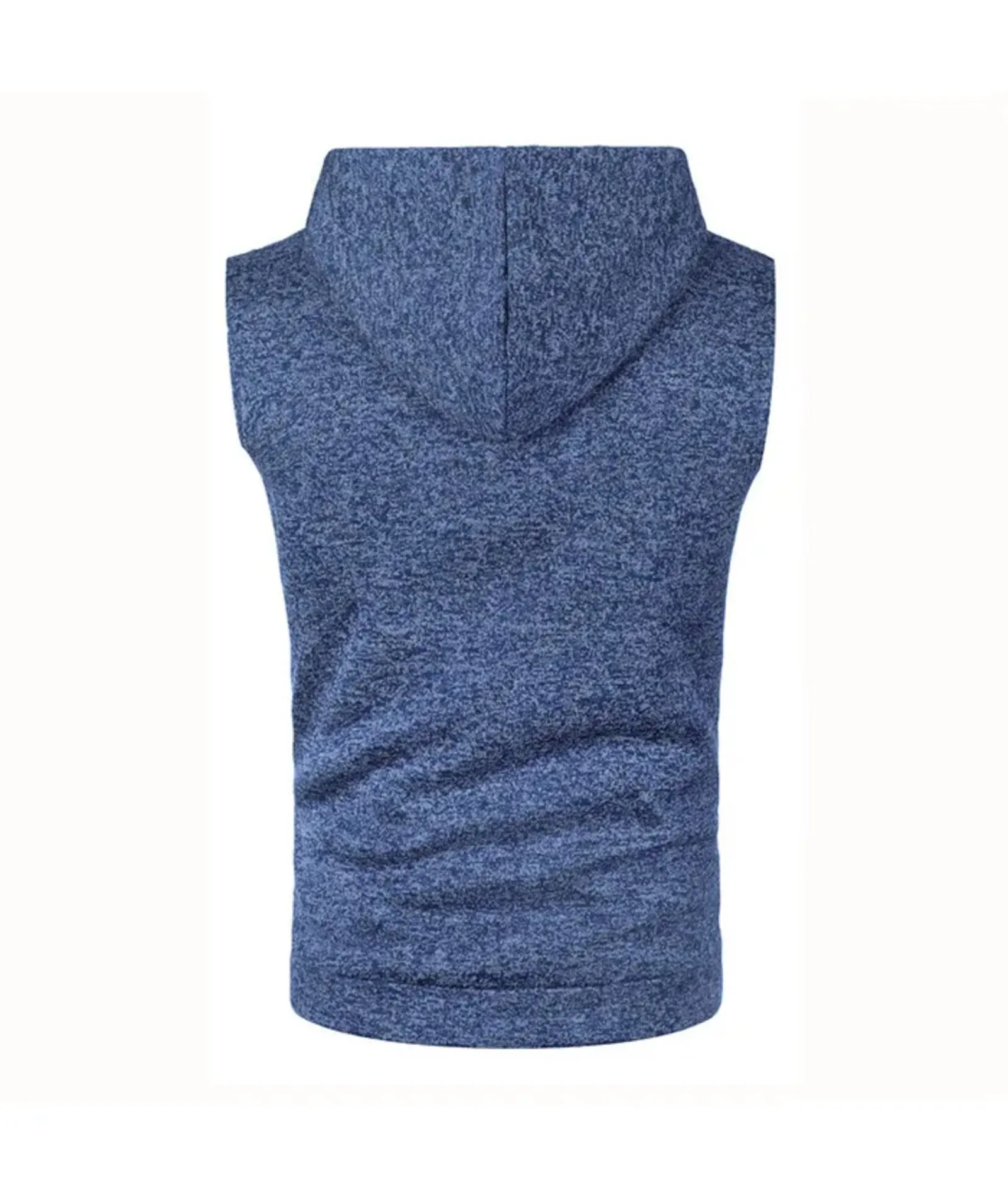 Men's Sleeveless Drawstring Sports Hoodie-DUMMG04675