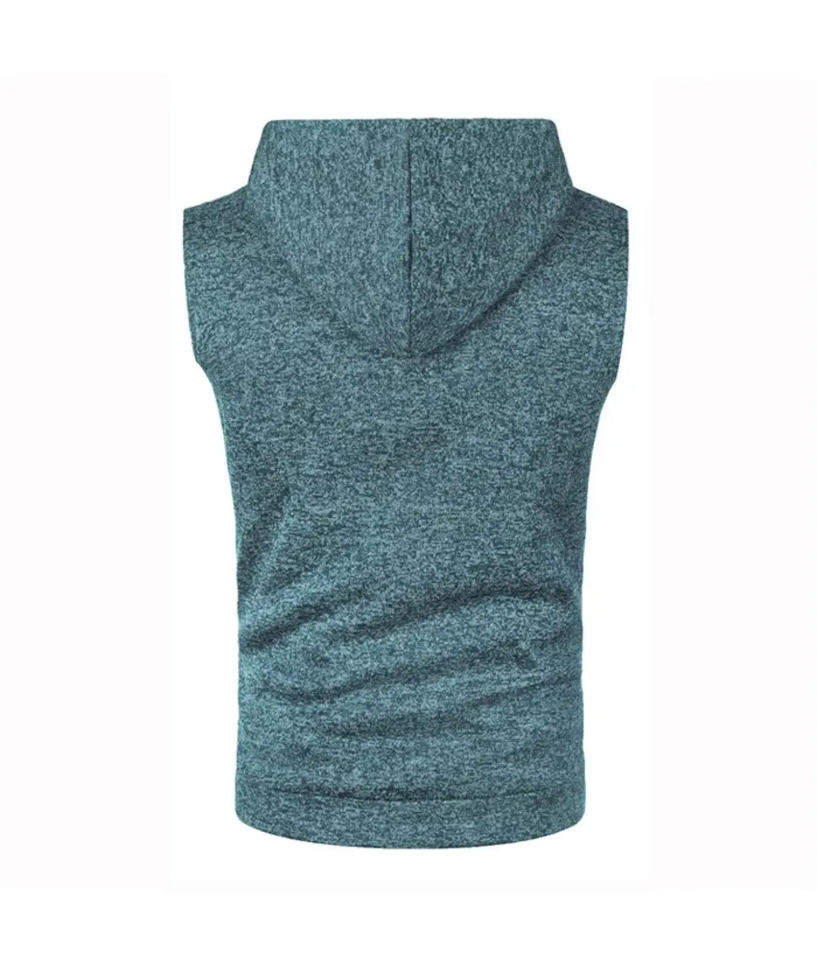 Men's Sleeveless Drawstring Sports Hoodie-DUMMG04675