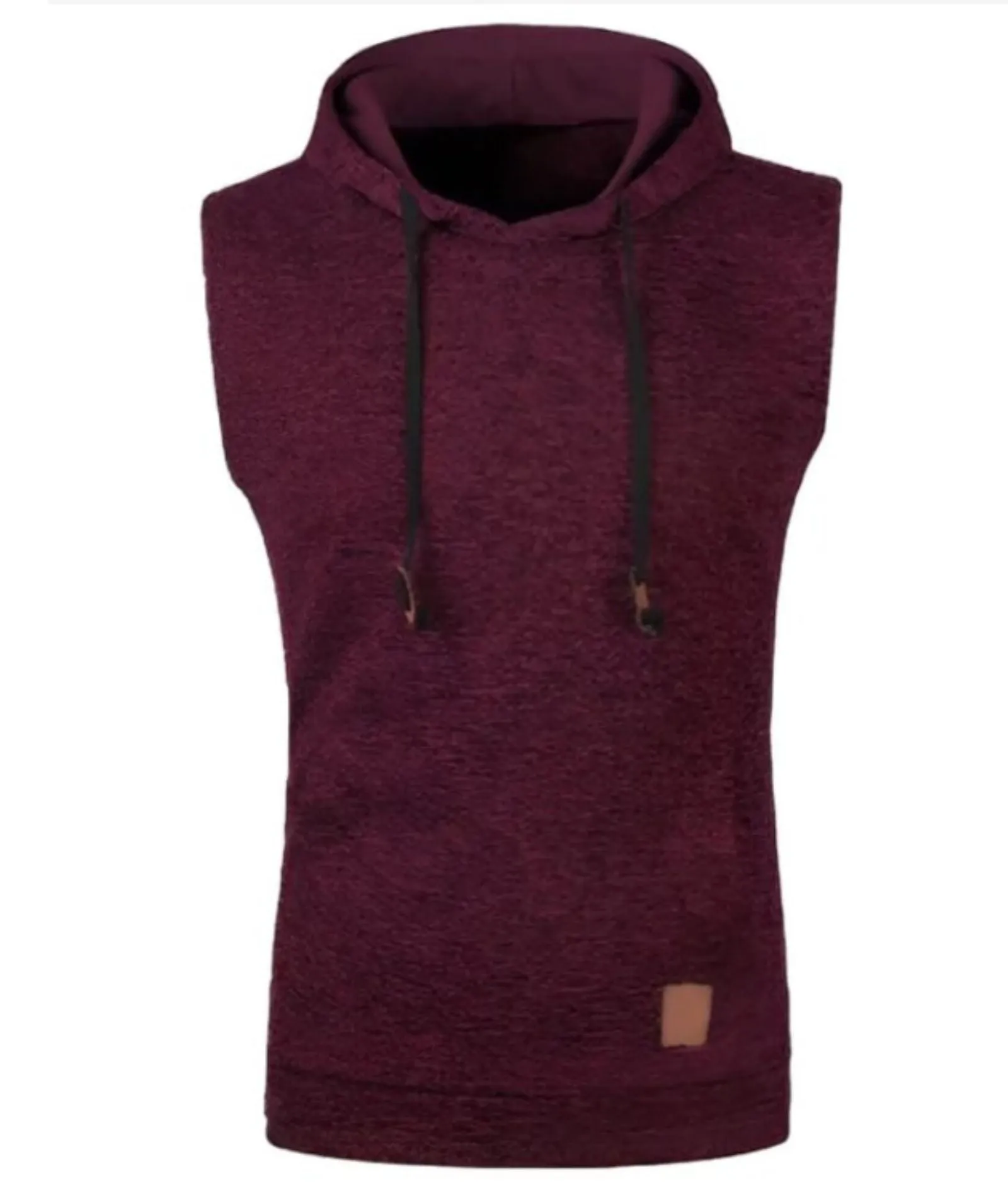 Men's Sleeveless Drawstring Sports Hoodie-DUMMG04675