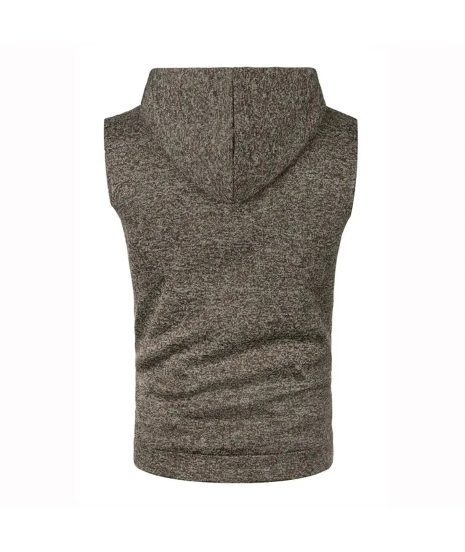 Men's Sleeveless Drawstring Sports Hoodie-DUMMG04675