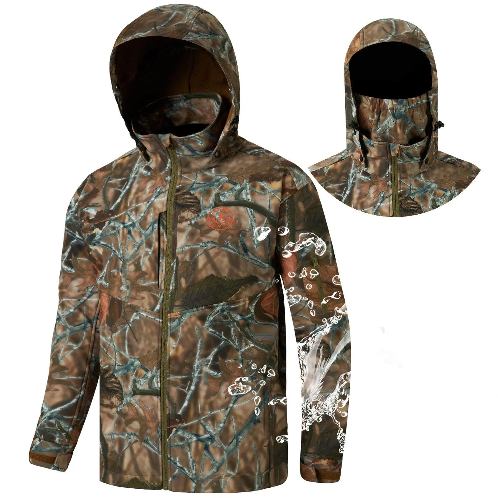 Men's Splice Insulated Softshell Jackets with Face Cover