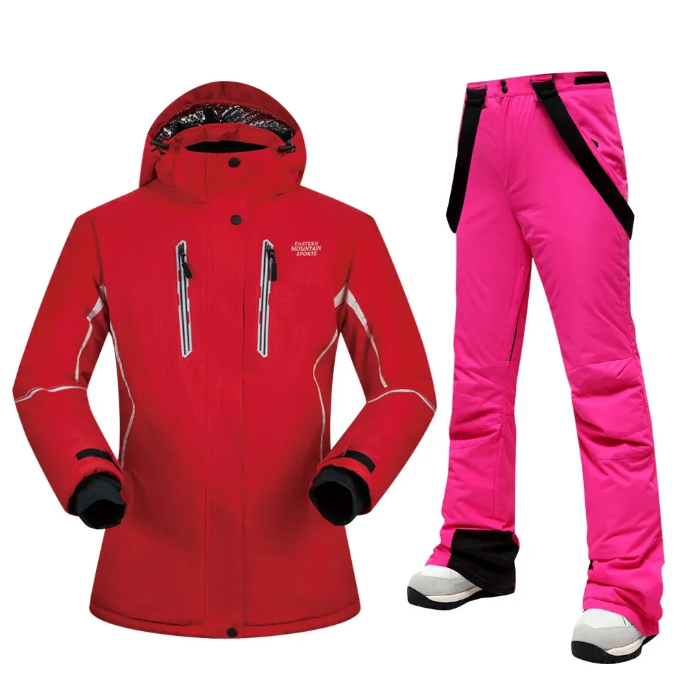 MUTUSNOW Thick Warm Womens Ski Suit