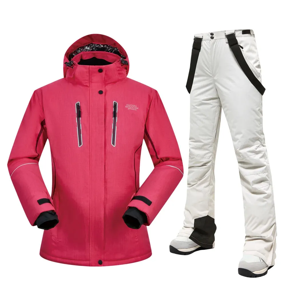 MUTUSNOW Thick Warm Womens Ski Suit