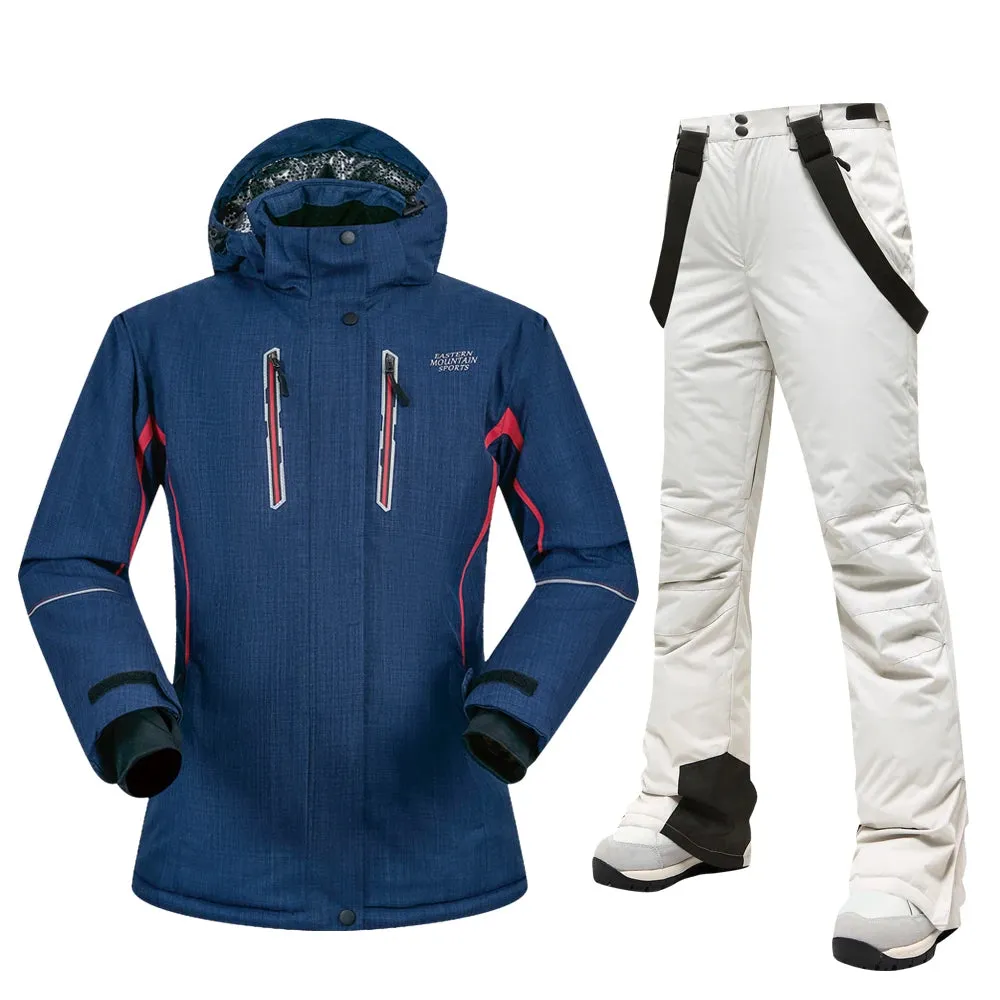 MUTUSNOW Thick Warm Womens Ski Suit