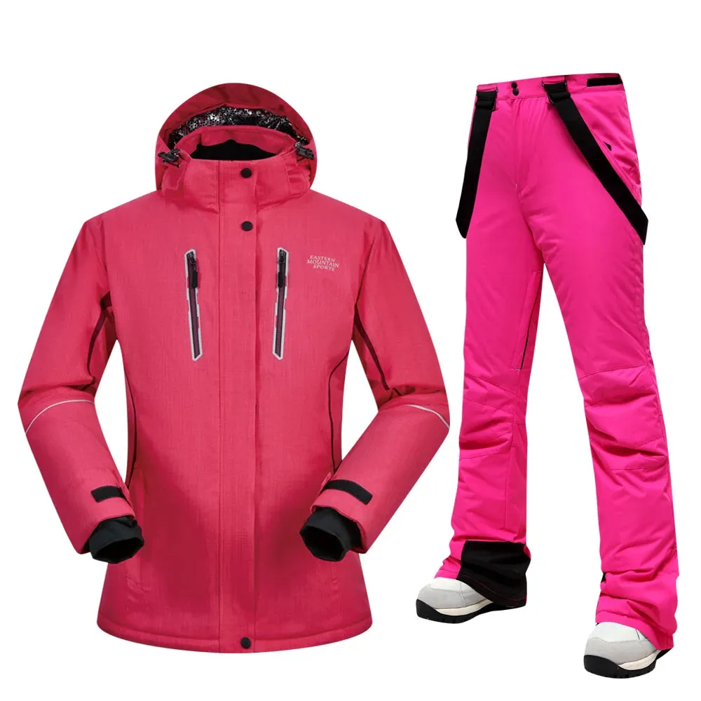 MUTUSNOW Thick Warm Womens Ski Suit