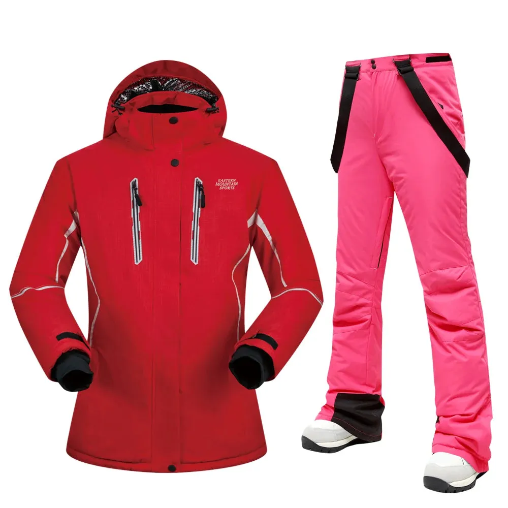 MUTUSNOW Thick Warm Womens Ski Suit