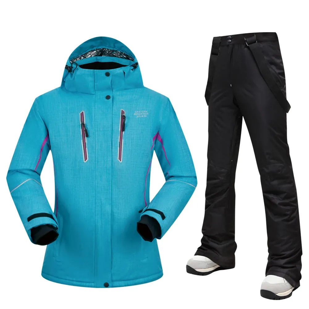 MUTUSNOW Thick Warm Womens Ski Suit