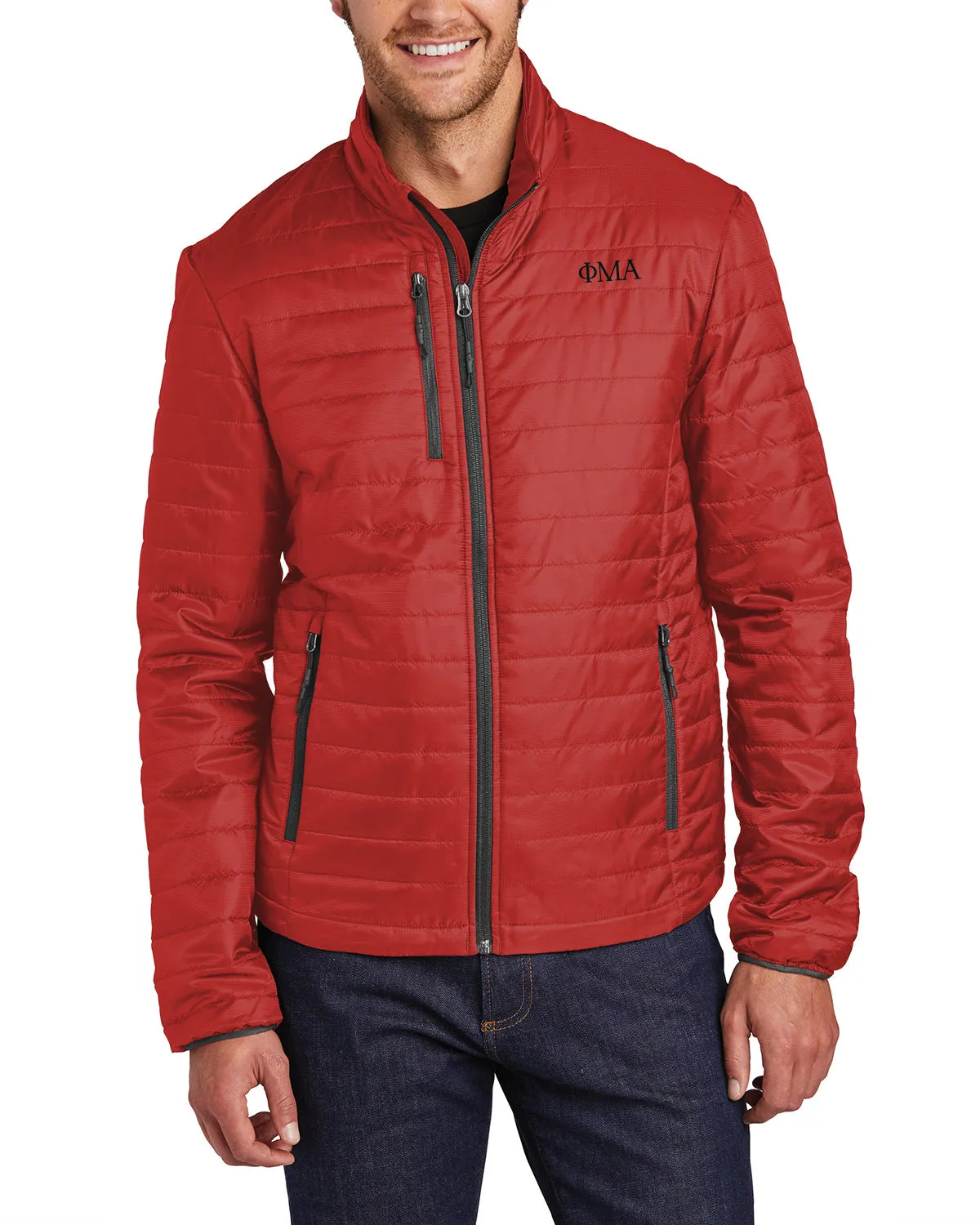 Packable Puffy Jacket - Red