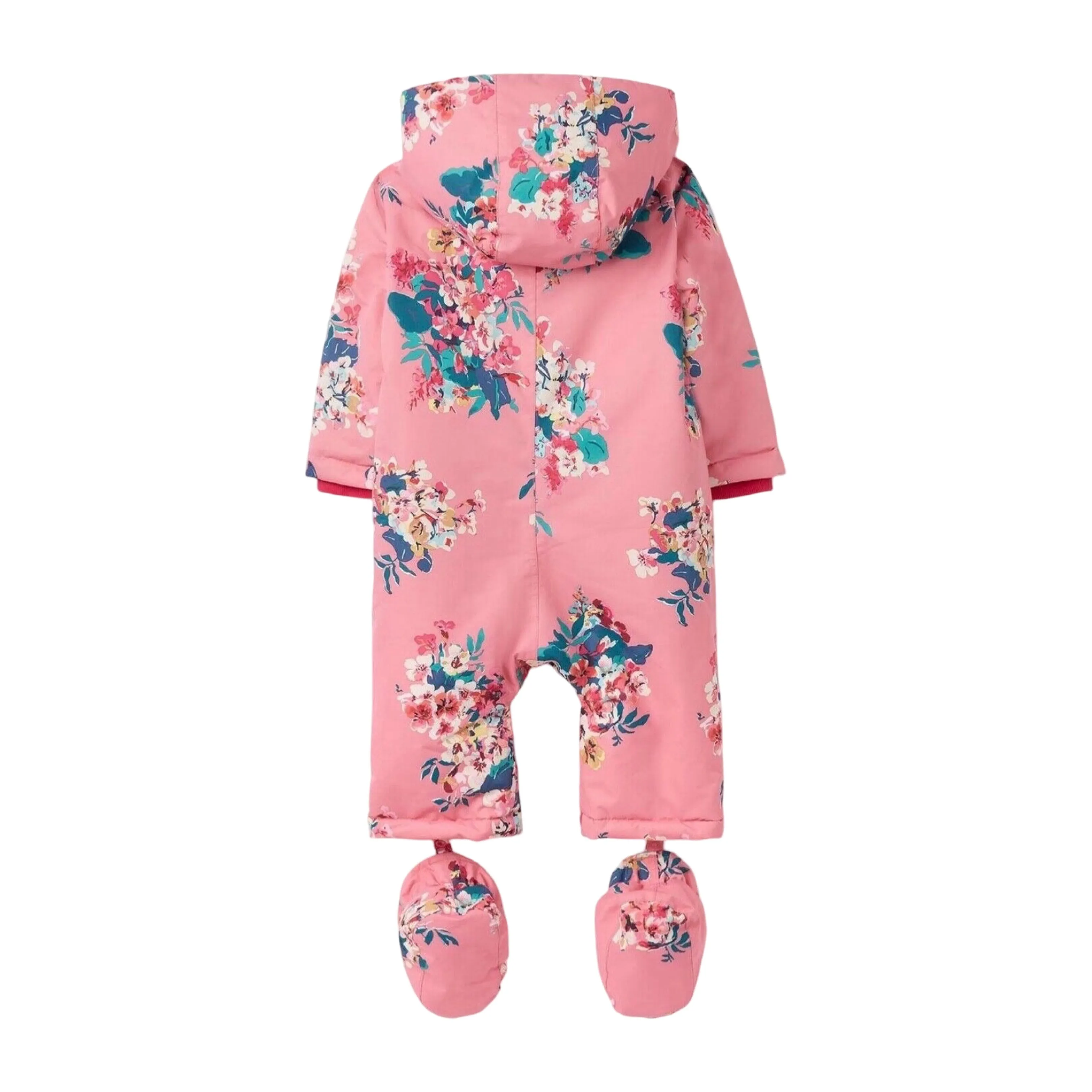 Pink Floral Waterproof Snowsuit