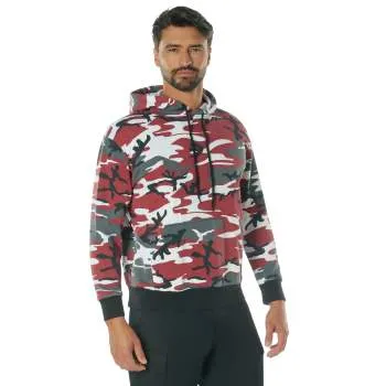 Rothco Camo Pullover Hooded Sweatshirt / Red Camo