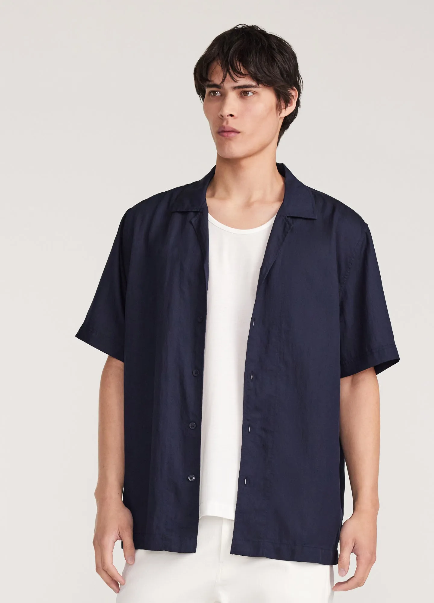 Soft Twill Shirt Navy