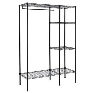 SONGMICS Extra-Large Shelving Garment Rack Heavy Duty Portable Clothes Wardrobe Free-standing Closet Storage Organizer ULGR12P