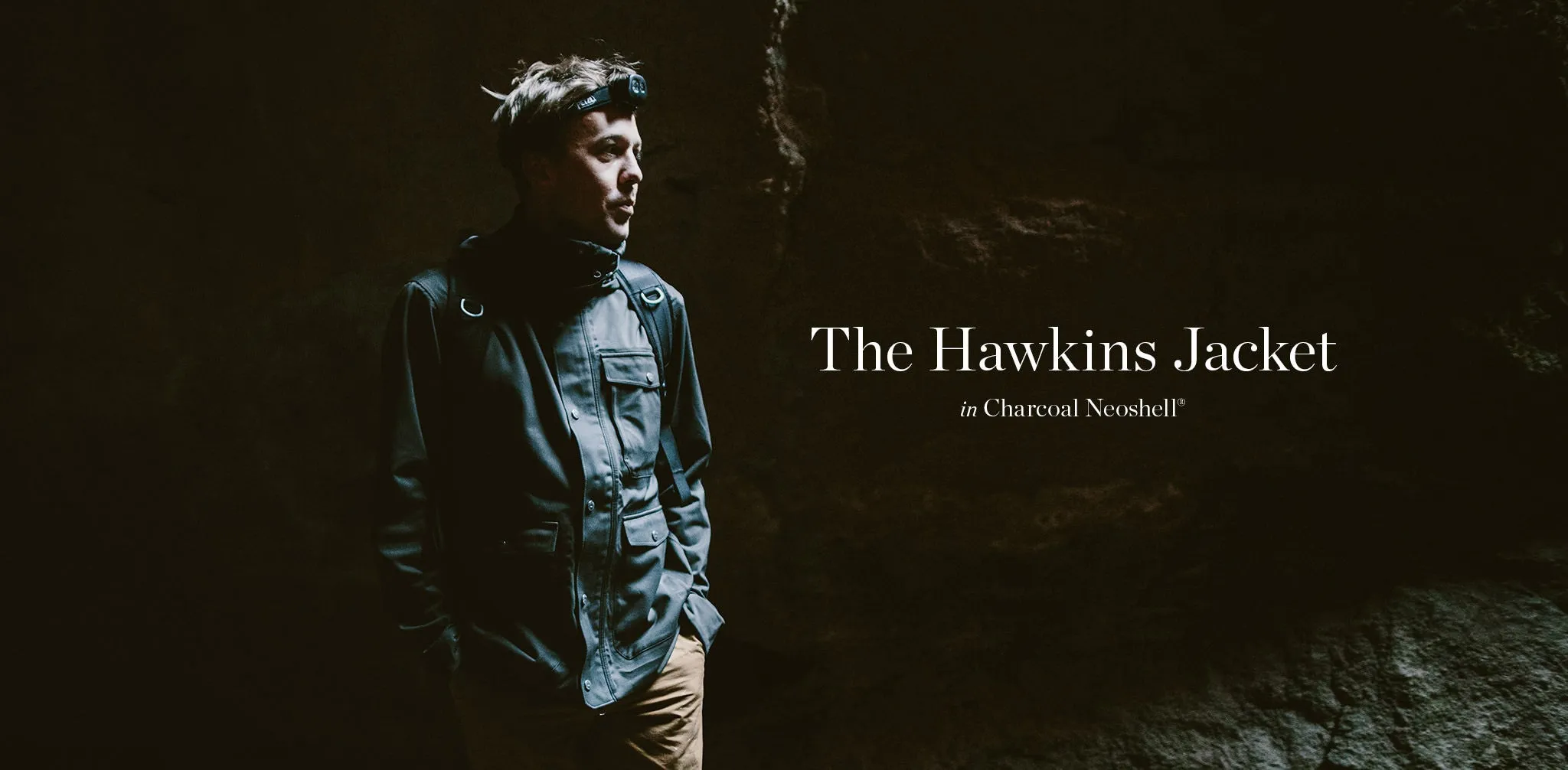 The Hawkins Jacket in Charcoal Neoshell